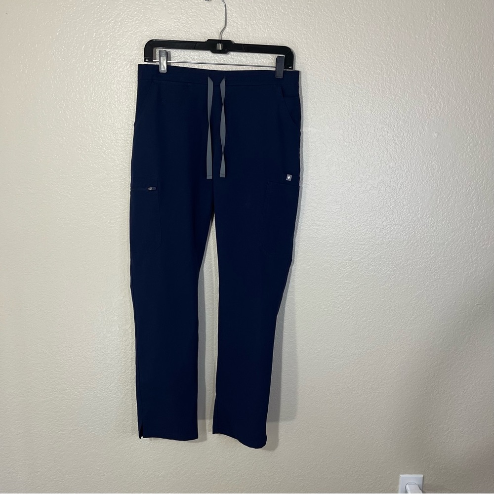 Figs Technical Collection Womens Navy Blue Skinny Scrub Pants Yola TW2000R Small